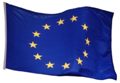 vlag Europese Unie wapperend