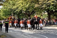 De glazen koets tijdens Prinsjesdag op het Lange Voorhout