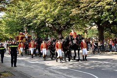 De glazen koets tijdens Prinsjesdag op het Lange Voorhout