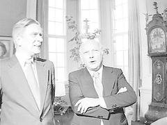 Veringa (links) en Den Uyl (rechts)