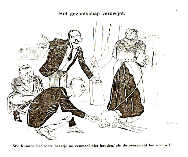 Het gezantschap verdwijnt