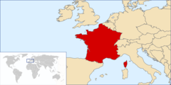 Frankrijk op de kaart