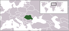 Roemenië op de kaart