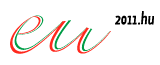 Logo Hongaars voorzitterschap: eu 2011.hu