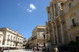 Syracuse's Duomo in Syracuse, Italië.