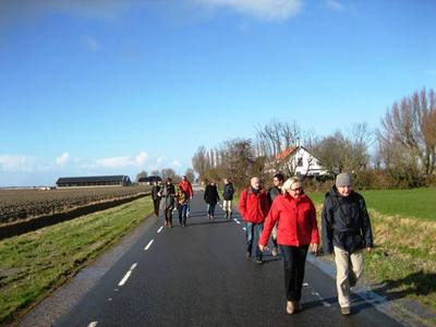 Jan Schuurman Hes en Lutz Jacobi op het laatste deel van de tocht