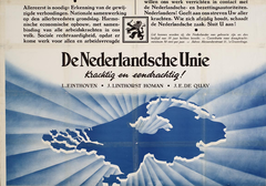 affiche Nederlandsche Unie