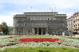 Het oude paleis in Belgrado, Servië