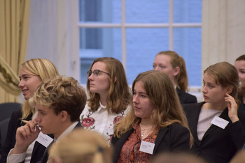 Foto's Eerste dag Algemene Vergaderingen van het Model European Parliament Nederland 2019