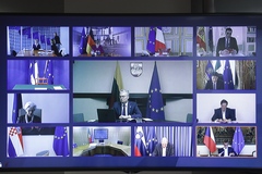 EU leaders' video conference