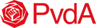 PvdA logo - Liggend - Rood - RGB